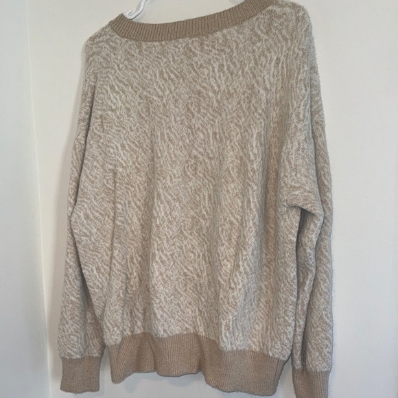 Workshop Republic Clothing Beige V-Neck Sweater - Picture 3 of 3